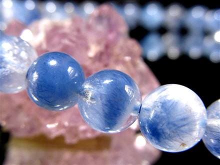 ブルーガーデンクォーツ デュモルチェライト ブレスレット ロイヤルブルーガーデンファントム 天然石