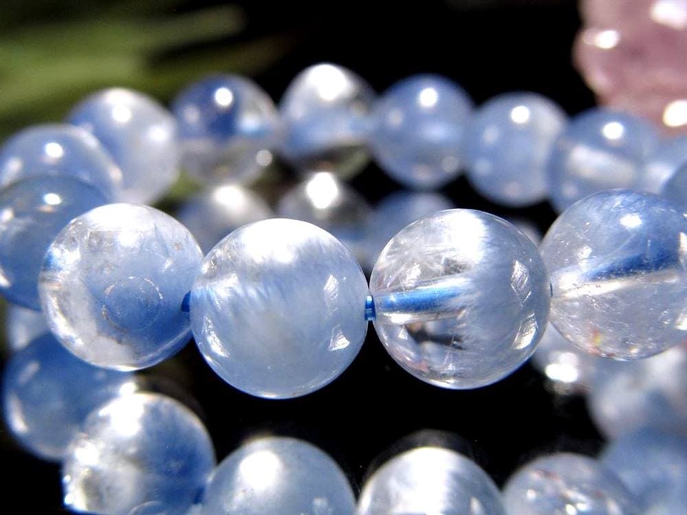 ブルーガーデンクォーツ デュモルチェライト ブレスレット ロイヤルブルーガーデンファントム 天然石