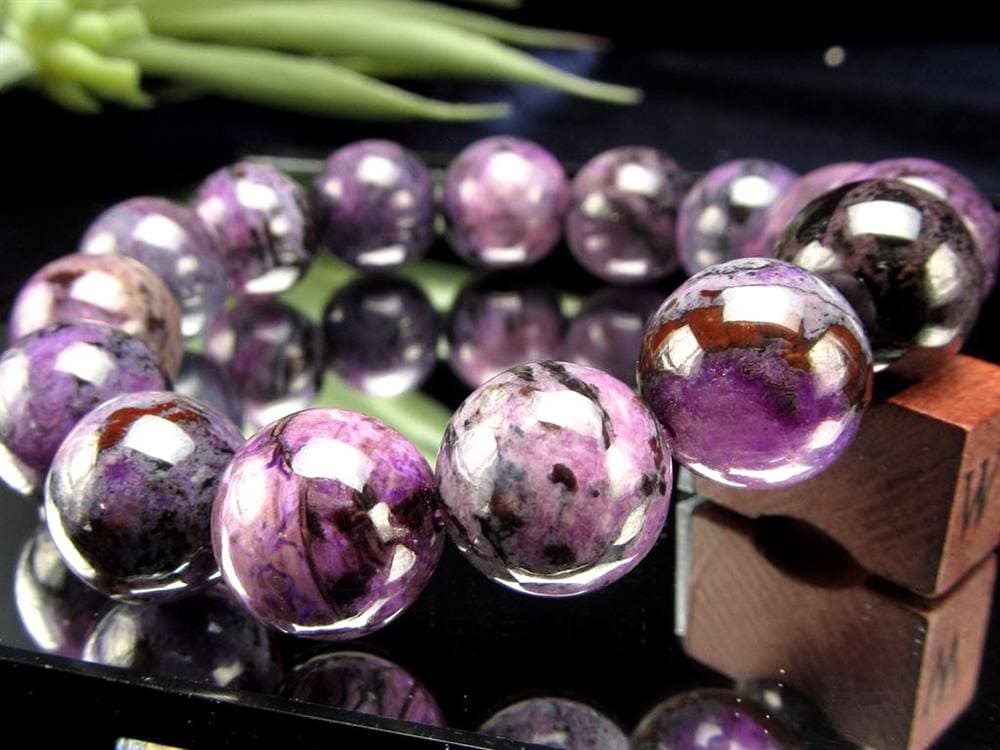 スギライト 杉石 ブレスレット 三大ヒーリングストーン リクトライト