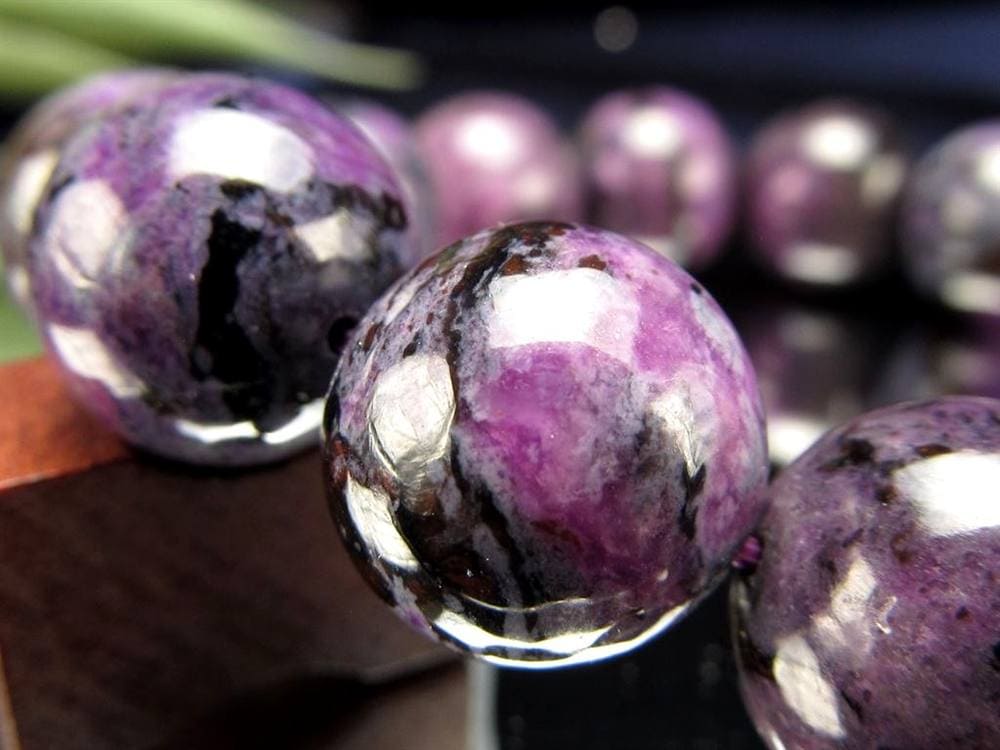 スギライト 杉石 ブレスレット 三大ヒーリングストーン リクトライト