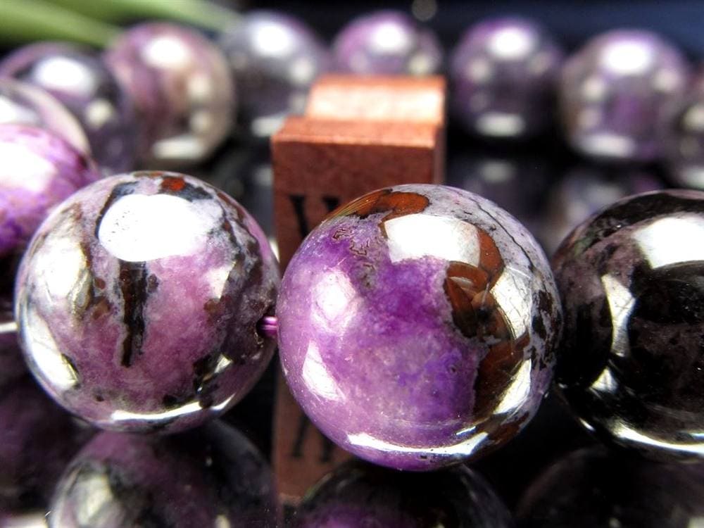 スギライト 杉石 ブレスレット 三大ヒーリングストーン リクトライト