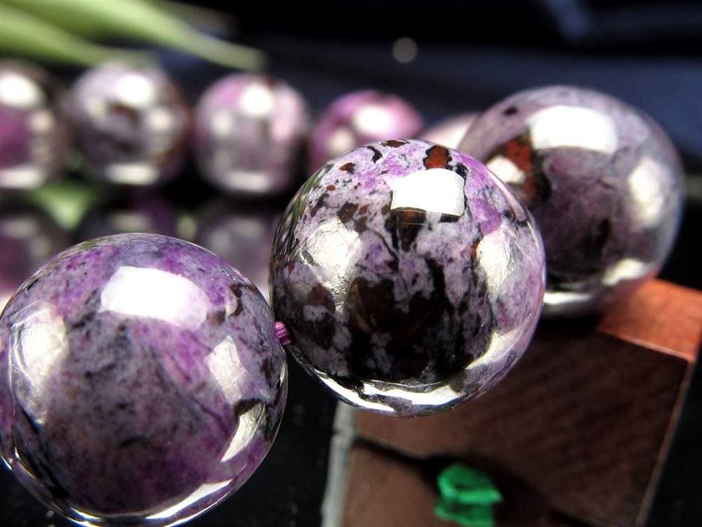 スギライト 杉石 ブレスレット 三大ヒーリングストーン リクトライト