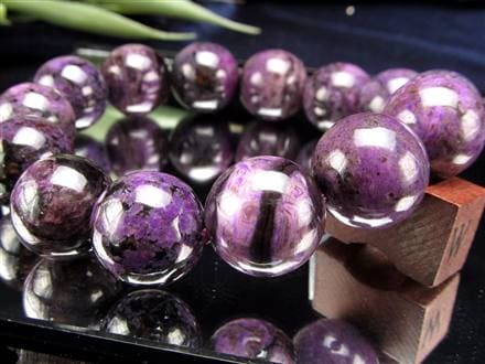 スギライト 杉石 ブレスレット 三大ヒーリングストーン リクトライト