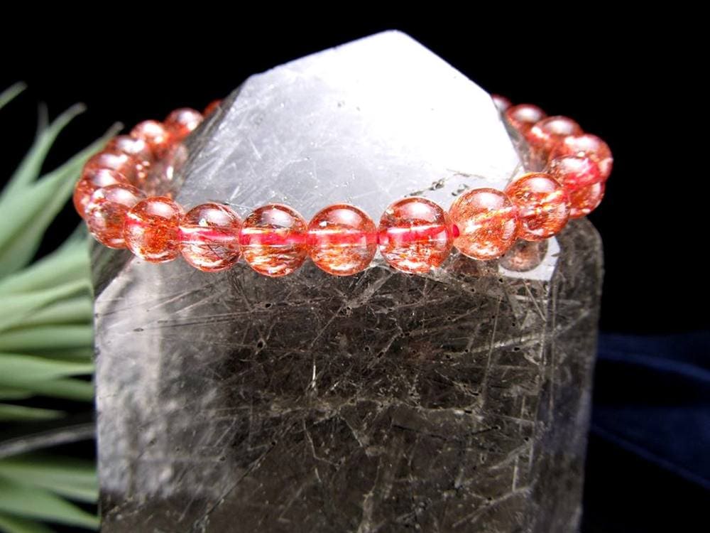 サゲニティッククォーツ ポイント 六角柱 ブラックルチル 浄化