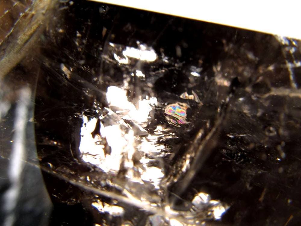 サゲニティッククォーツ ポイント 六角柱 ブラックルチル 浄化