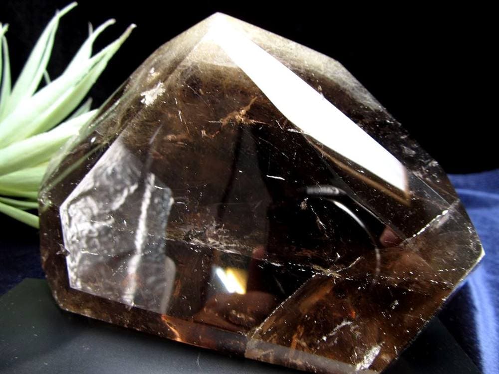 サゲニティッククォーツ ポイント 六角柱 ブラックルチル 浄化