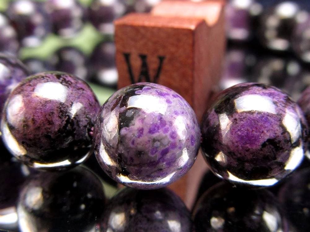 スギライト 杉石 ブレスレット 三大ヒーリングストーン リクトライト