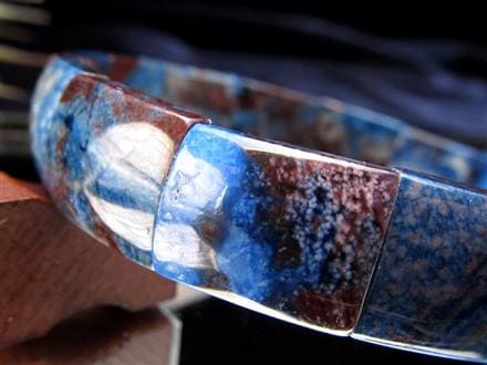 リヒテライト リヒター閃石 Richterite ブルースギライト ブレスレット