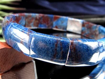 リヒテライト リヒター閃石 Richterite ブルースギライト ブレスレット