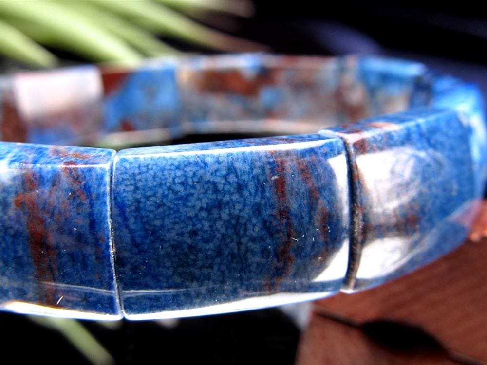 リヒテライト リヒター閃石 Richterite ブルースギライト ブレスレット