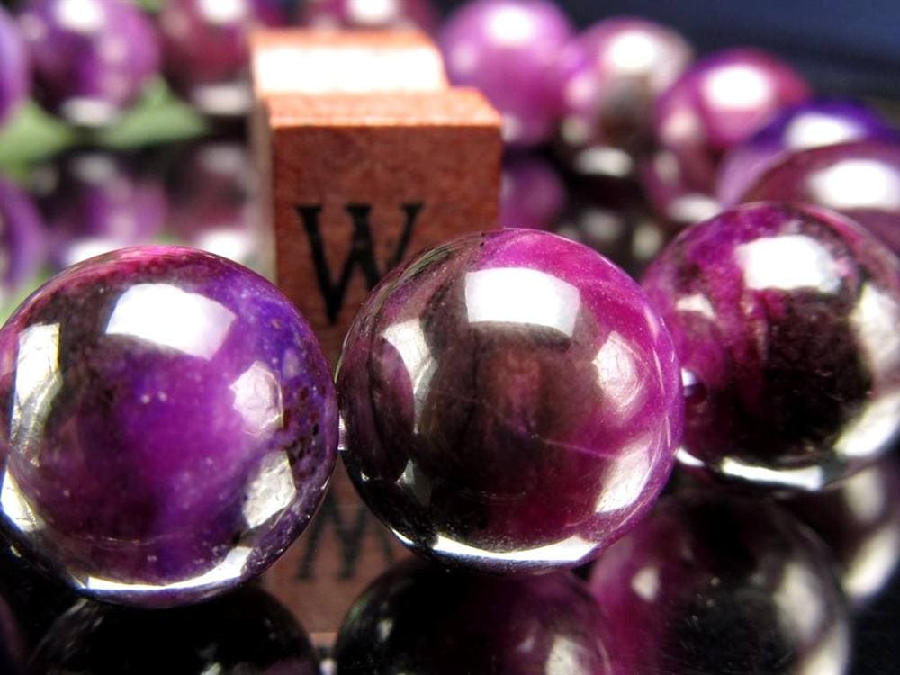 スギライト 杉石 ブレスレット 三大ヒーリングストーン リクトライト