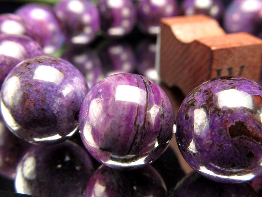 スギライト 杉石 ブレスレット 三大ヒーリングストーン リクトライト