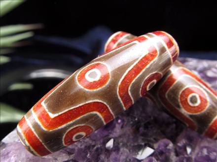 黒鳶赤紋 天珠 お守り