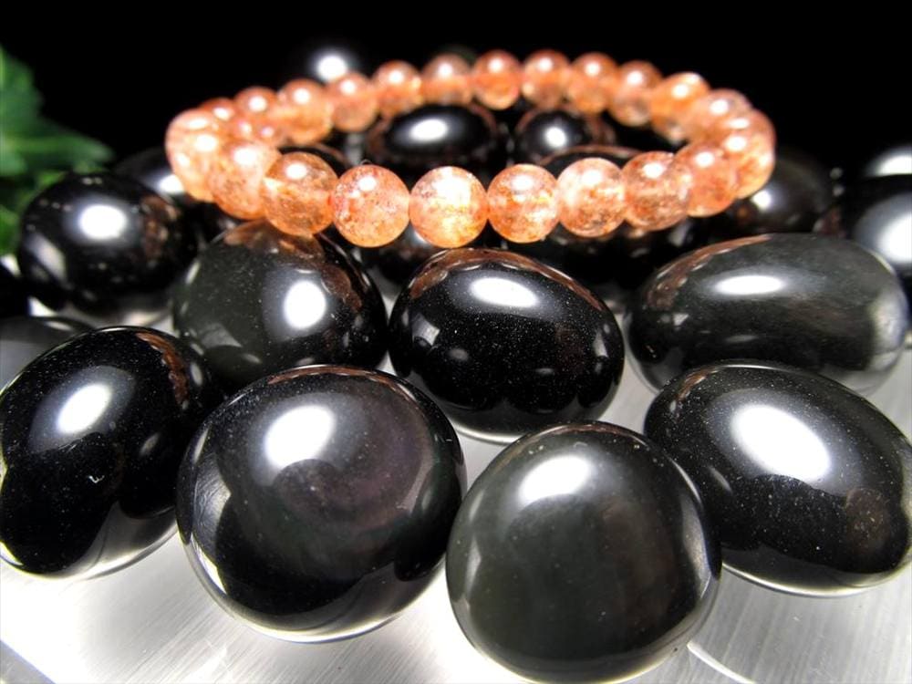 オブシディアン タンブル 握り石 詰め合わせ 磨き石