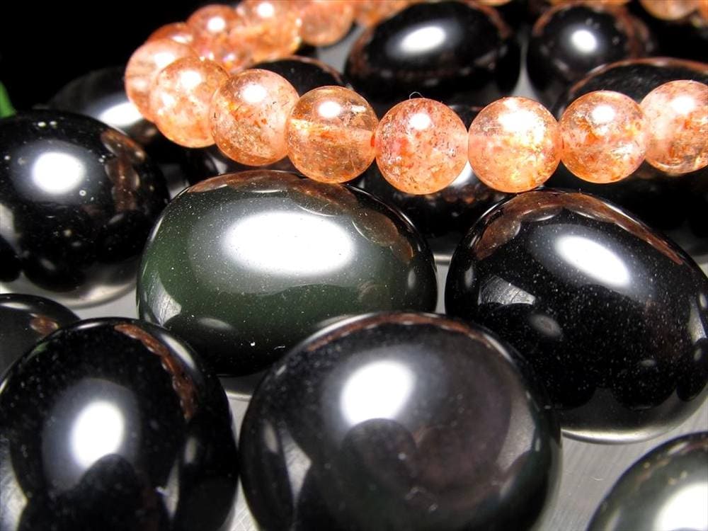 オブシディアン タンブル 握り石 詰め合わせ 磨き石