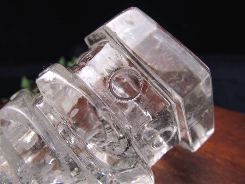 水晶 置物 彫刻 文昌塔 透明