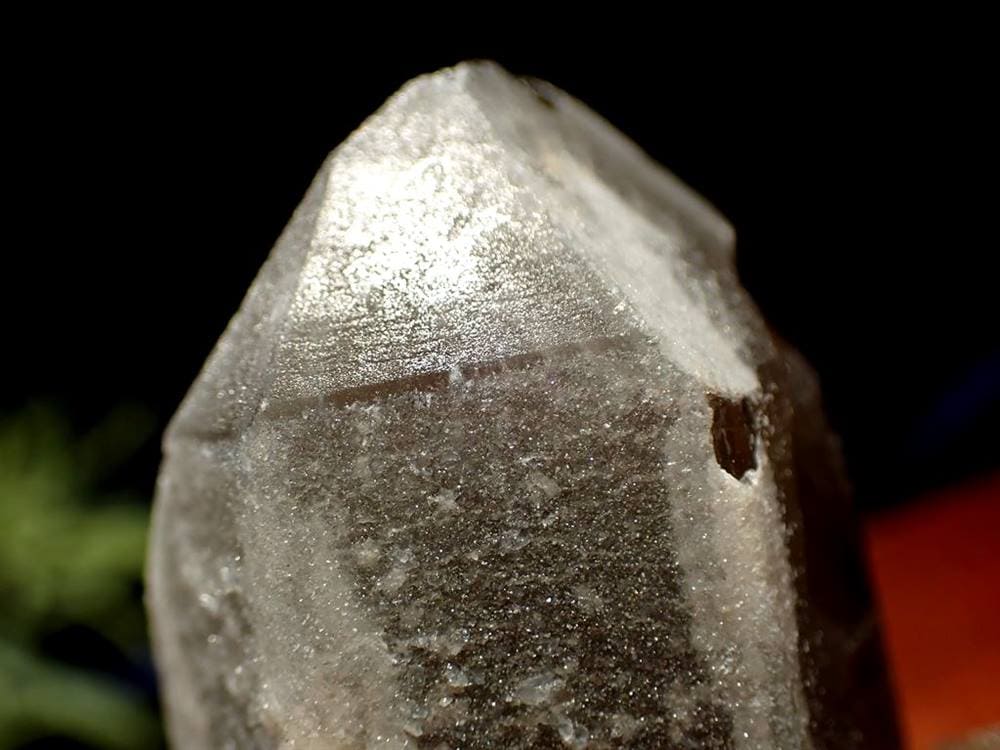 オレンジリバー水晶 スモーキークォーツ 煙水晶 原石 クラスター