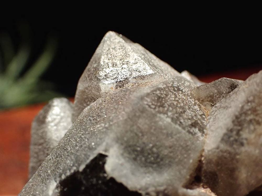 オレンジリバー水晶 スモーキークォーツ 煙水晶 原石 クラスター