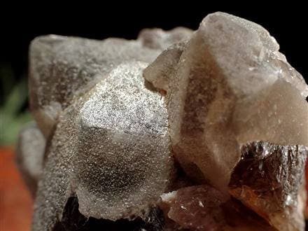 オレンジリバー水晶 スモーキークォーツ 煙水晶 原石 クラスター