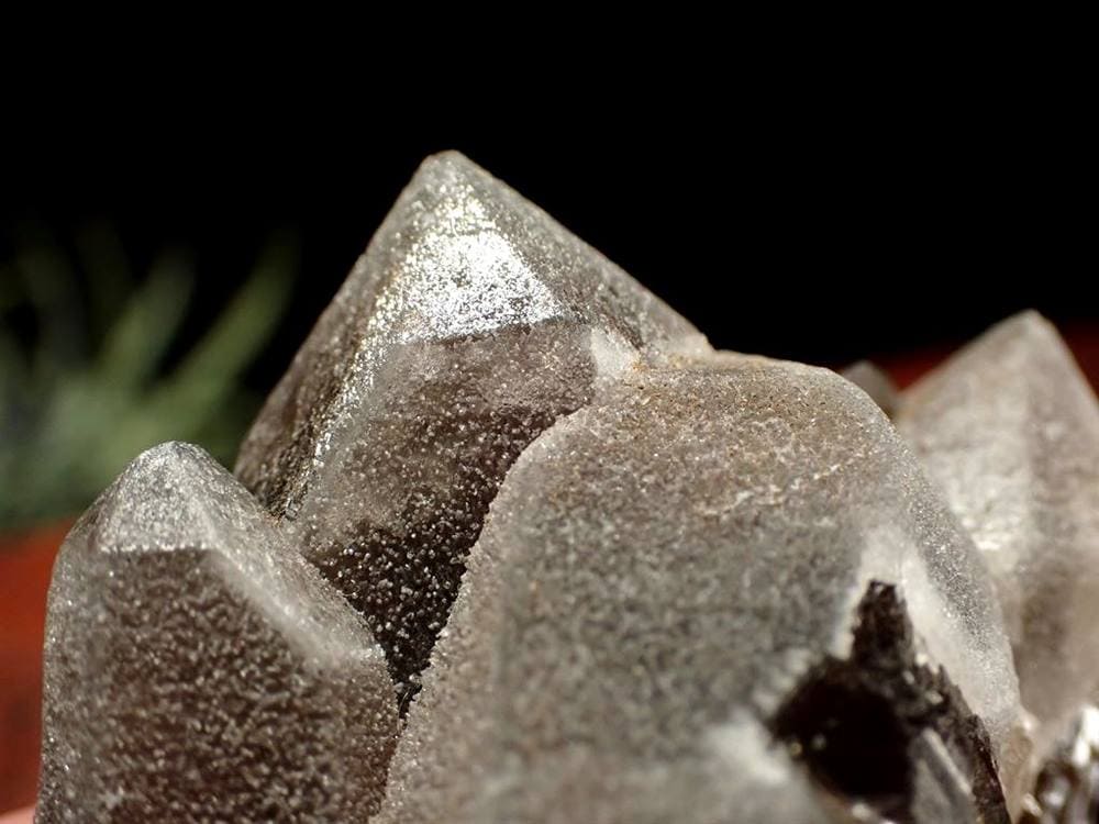 オレンジリバー水晶 スモーキークォーツ 煙水晶 原石 クラスター