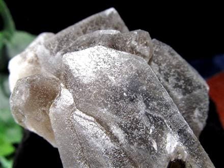 オレンジリバー水晶 スモーキークォーツ 煙水晶 原石 クラスター