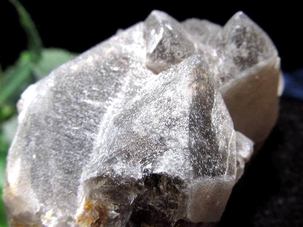 オレンジリバー水晶 スモーキークォーツ 煙水晶 原石 クラスター