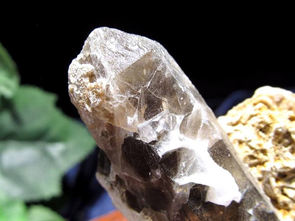 オレンジリバー水晶 スモーキークォーツ 煙水晶 原石 クラスター