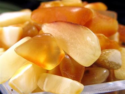 細石 チップ さざれ 天然石 アンバー