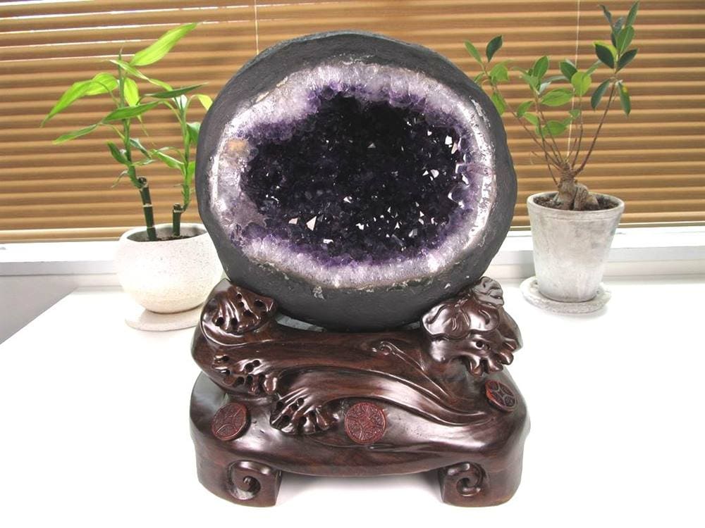 アメジストジオード アメジストドーム 紫水晶 晶洞 天然石