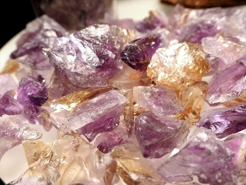 ボリビア産紫水晶専用 ☆激レア！希少ボリビア産 超透明紫水晶サザレ☆フランス展示会