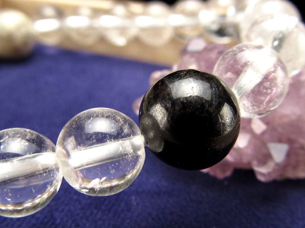 アルベゾナイト 北極の石 ヒマラヤ水晶 天然石 ブレスレット