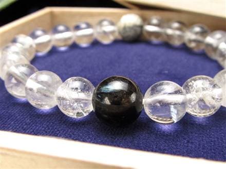 アルベゾナイト 北極の石 ヒマラヤ水晶 天然石 ブレスレット