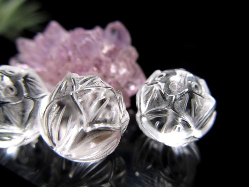 水晶 パワーストーン パーツ クリスタル 彫刻 アクセサリー