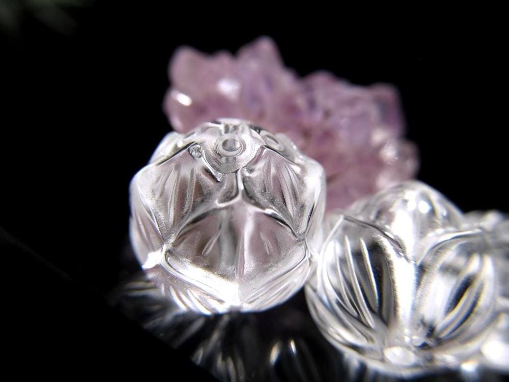 水晶 パワーストーン パーツ クリスタル 彫刻 アクセサリー