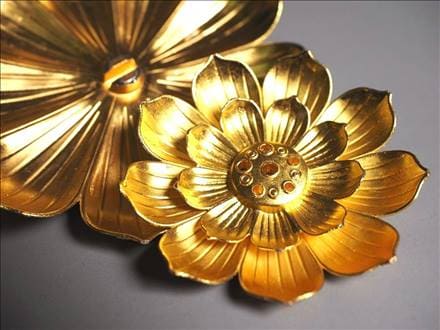 ロータス 渦巻香 スティック香 蓮の花 お香立て