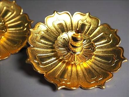 ロータス 渦巻香 スティック香 蓮の花 お香立て