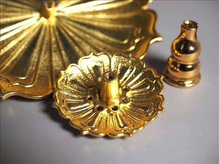 ロータス 渦巻香 スティック香 蓮の花 お香立て