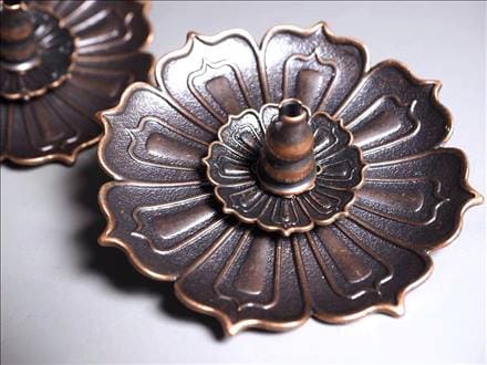 ロータス 渦巻香 スティック香 蓮の花 お香立て