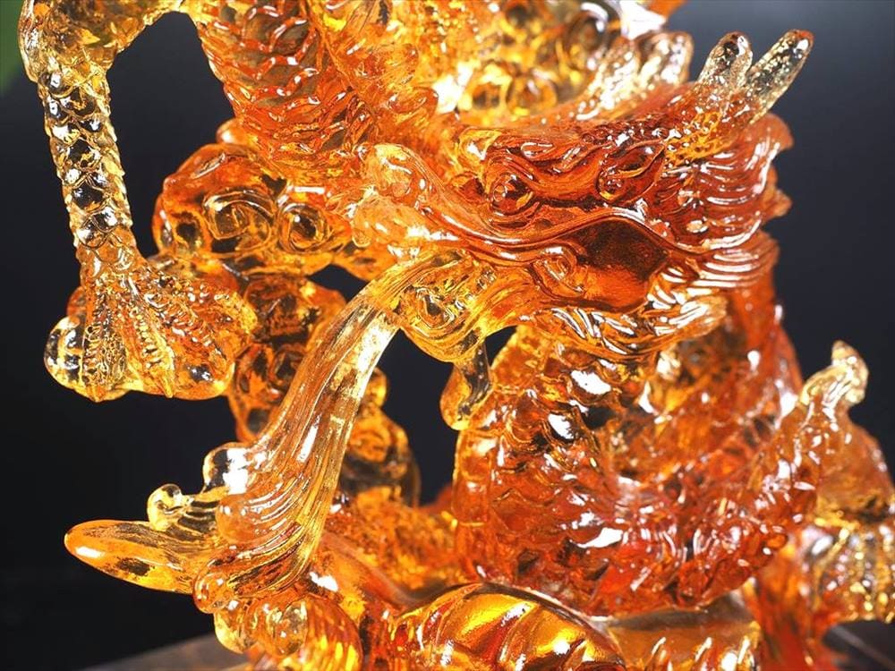 五本爪 クリスタルガラス 龍 龍神