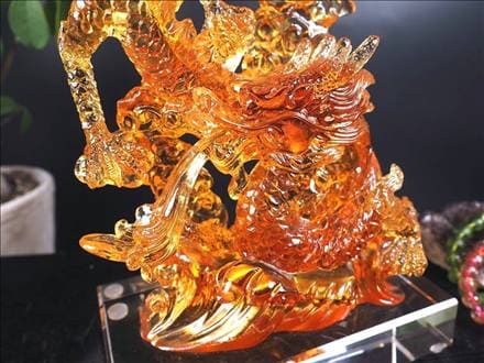 五本爪 クリスタルガラス 龍 龍神