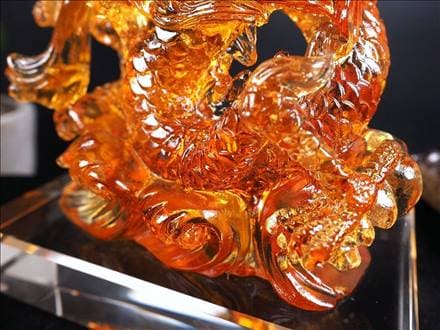 五本爪 クリスタルガラス 龍 龍神