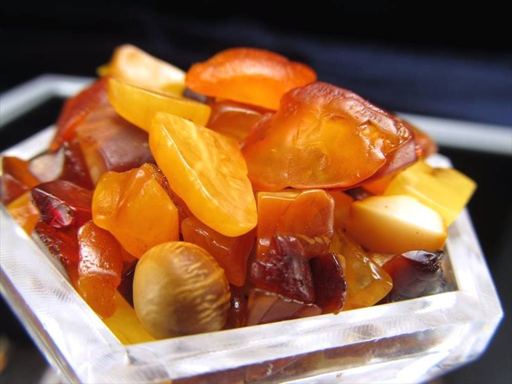 細石 チップ ちっぷ 天然石 アンバー