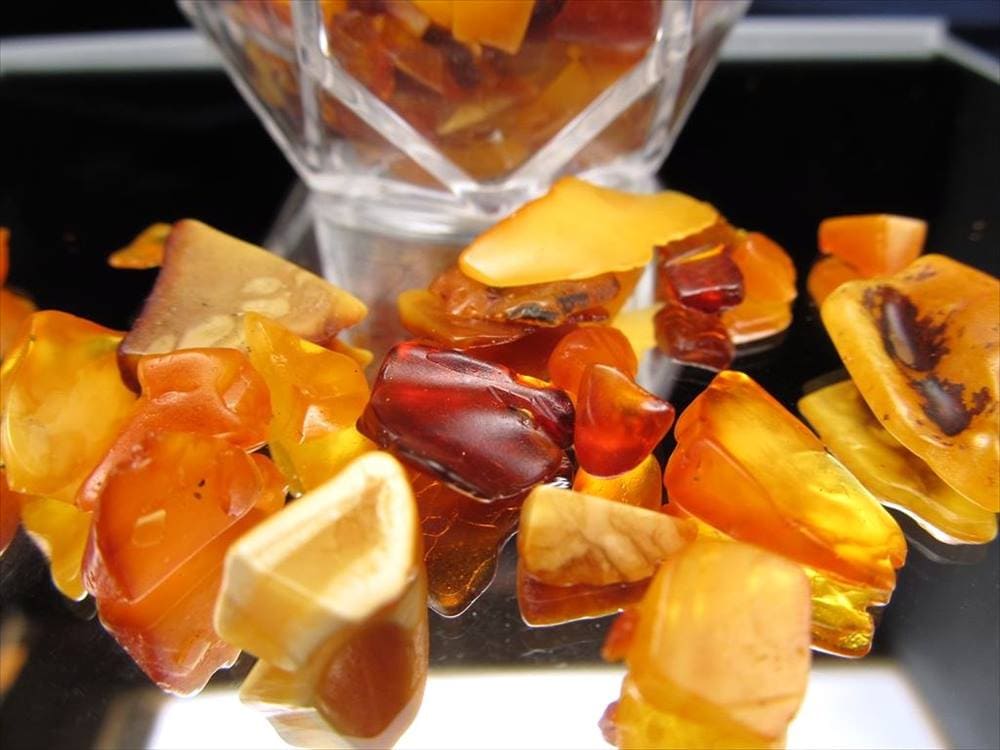 細石 チップ ちっぷ 天然石 アンバー