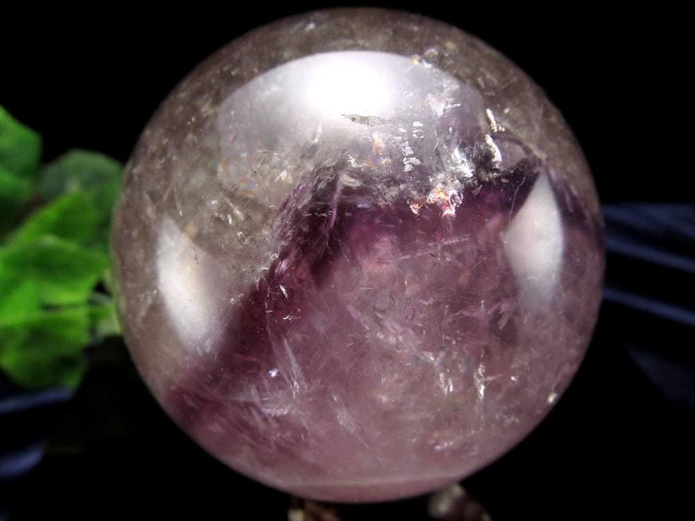 アメジストファントムクォーツ 紫幻影水晶 ファントムクォーツ 丸玉 スフィア