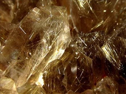 ルチル ゴールド 金針 クラスター 原石 金運