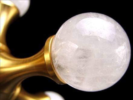 置物 オブジェ 分子 丸玉 水晶