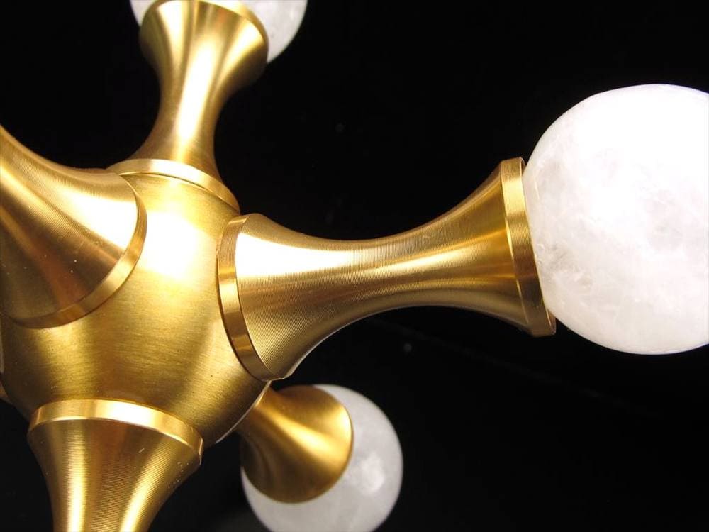 置物 オブジェ 分子 丸玉 水晶