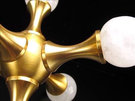 置物 オブジェ 分子 丸玉 水晶