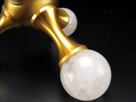 置物 オブジェ 分子 丸玉 水晶