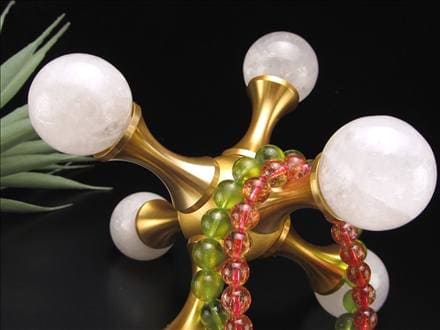 置物 オブジェ 分子 丸玉 水晶